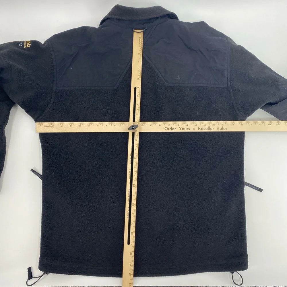Columbia‎ Titanium Fleece Jacket Mens Large Black Full Zip Interchange Hiking L